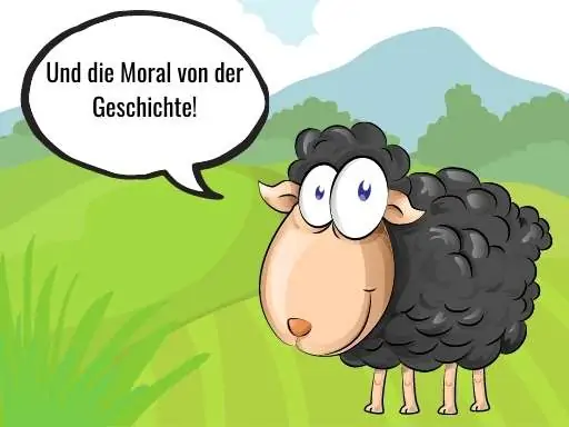 ein Schaf wird mutig