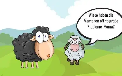 Geschichten von Schaf Schokolade – Wie stoppen die Menschen ihr  Gedankenkarussell?