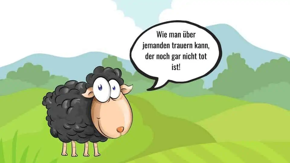 Geschichten von Schaf Schokolade – Trauern über jemanden, der noch gar nicht tot ist